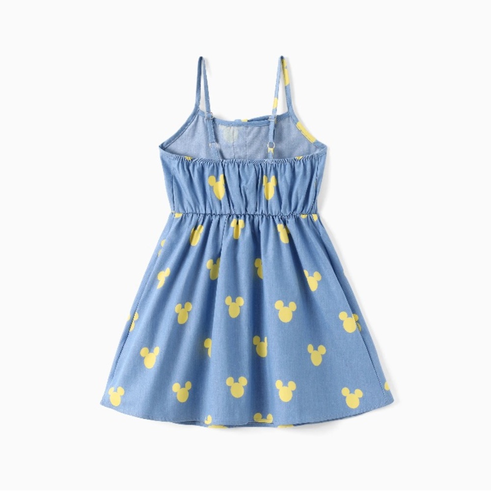 PatPat Mickey Denim Kids Dress - Girls 2T - Picture 2 of 11